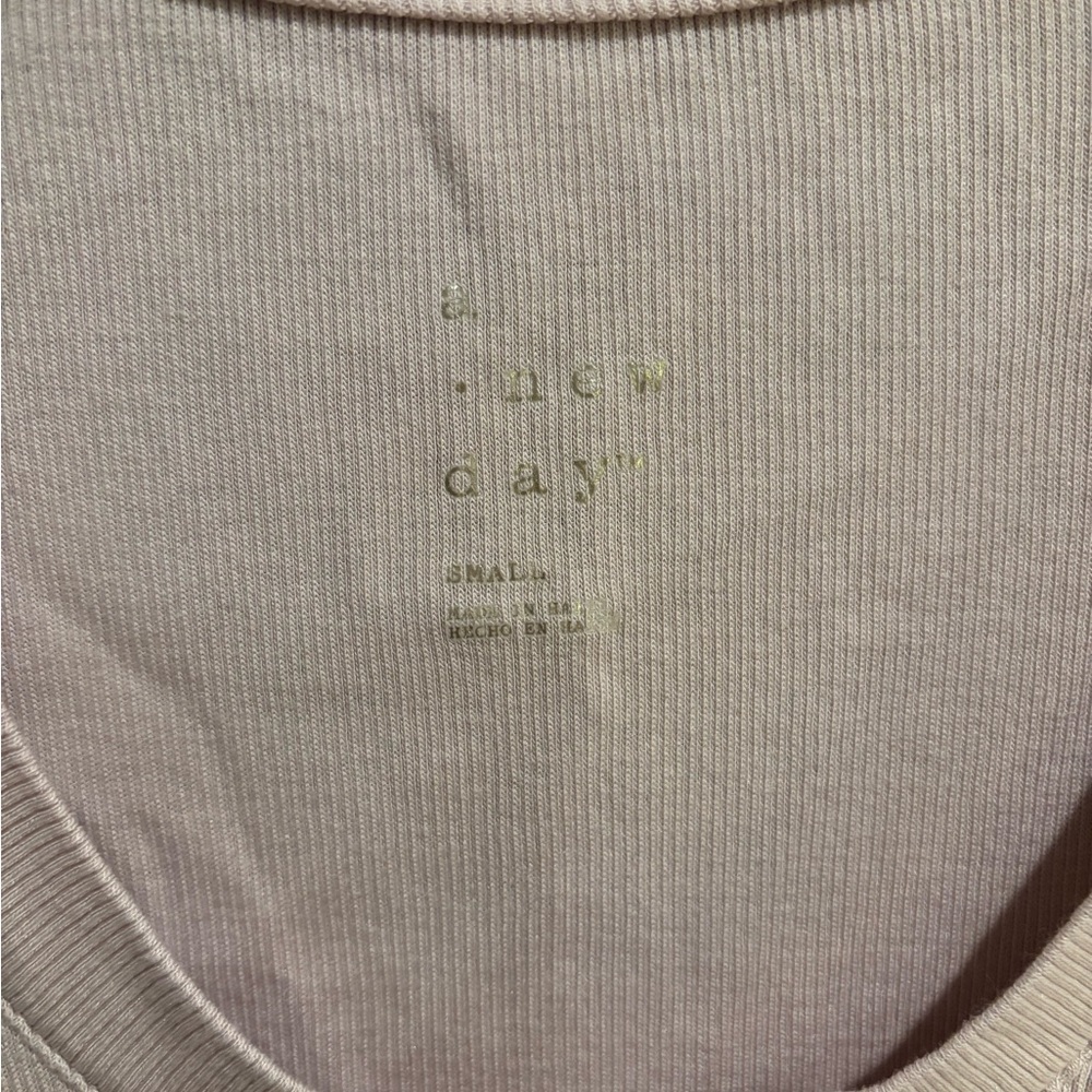 a new day Women's Small Tank Top in Soft Pink - Picture 2 of 3